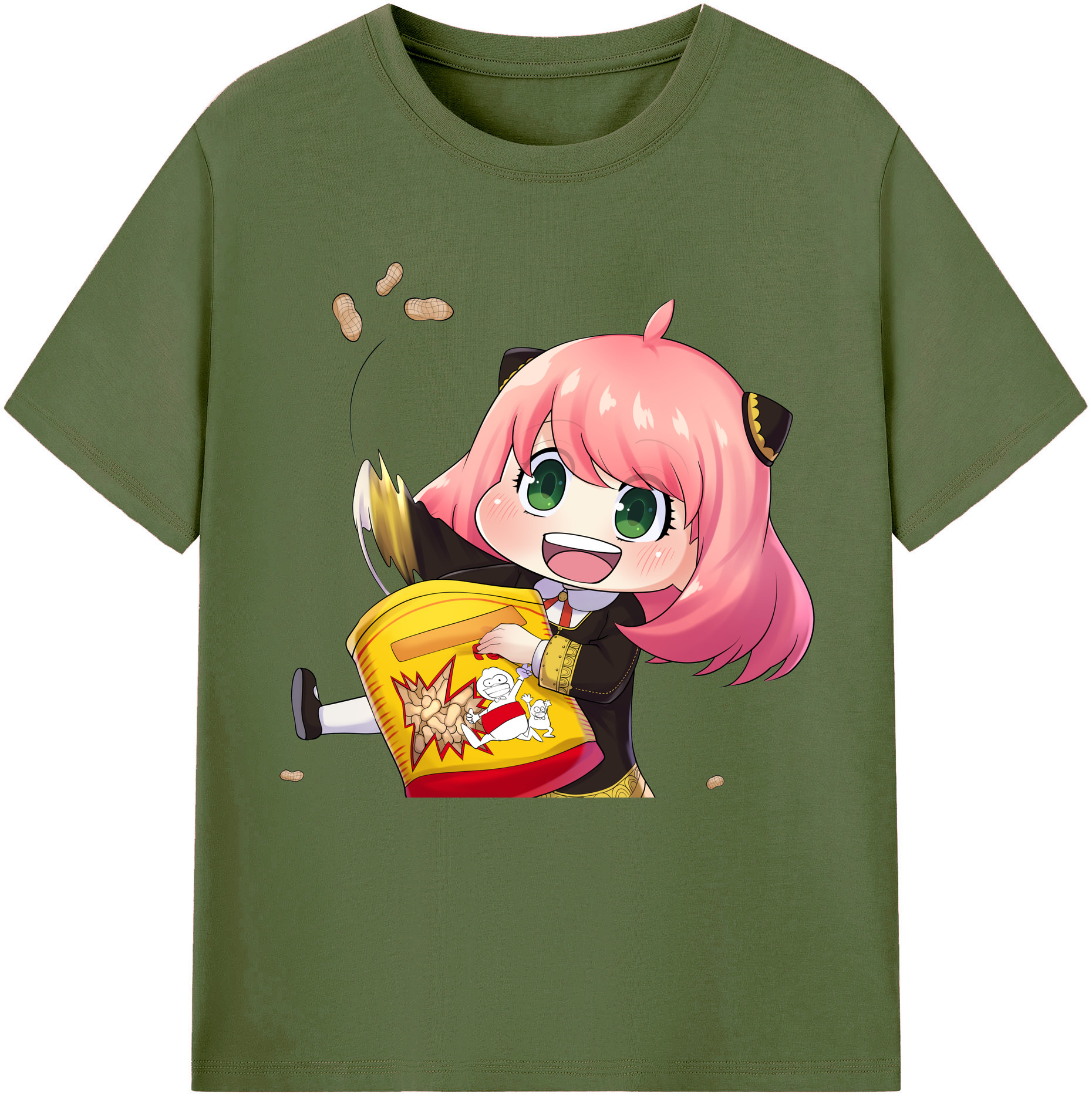 （画像用） SPY×FAMILY间谍家家酒 綿100％半袖Tシャツ（フロントプリント）